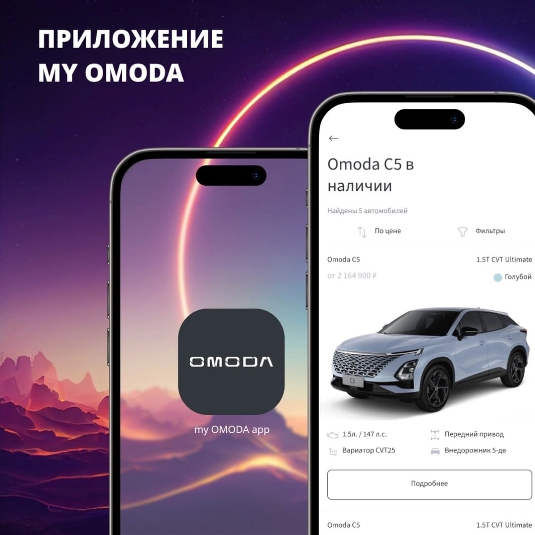 Aвто-Белогорье — Рассказываем подробнее о приложении MY OMODA